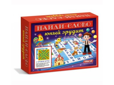 Игра настольная Stellar №55 Найди слово-Юный эрудит 1-00280937_1