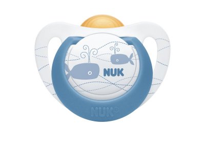Пустышка Nuk Genius Color для мальчиков латекс, р. 1, 2 шт. 1-00281307_1