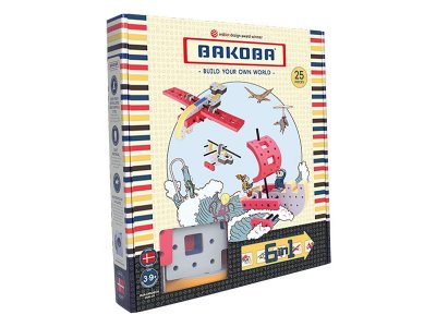 Конструктор мягкий Bakoba - Вертолет 25 деталей 1-00283350_1