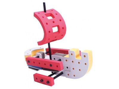 Конструктор мягкий Bakoba - Вертолет 25 деталей 1-00283350_2