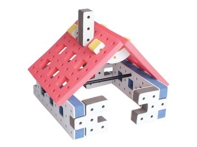 Конструктор мягкий Bakoba - Экскаватор 47 деталей 1-00283354_6