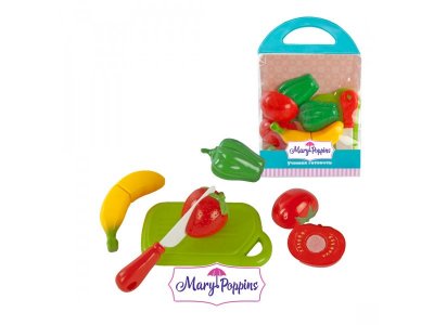 Набор для резки Mary Poppins Учимся готовить, овощи и фрукты 4 шт 1-00283875_3