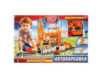 Парковка Технопарк Строительная площадка, звук, 2 машинки 1-00283925_1