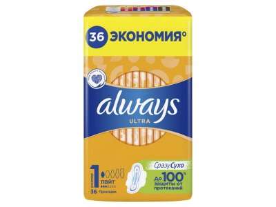 Прокладки гигиенические Always UltraLight Quatro, 36 шт 1-00283265_4