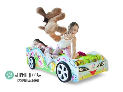 Кровать машина Бельмарко Принцесса 1-00284956_3