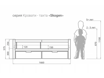 Кровать детская тахта Бельмарко Svogen 1-00284996_6
