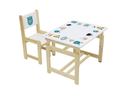 Комплект растущей детской мебели Polini kids Eco 400 SM Смайл, 68*55 см 1-00208853_1