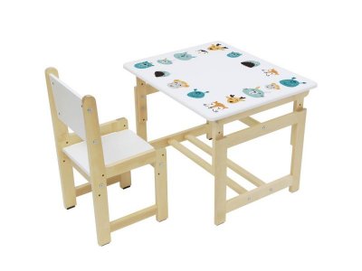 Комплект растущей детской мебели Polini kids Eco 400 SM Смайл, 68*55 см 1-00208853_2