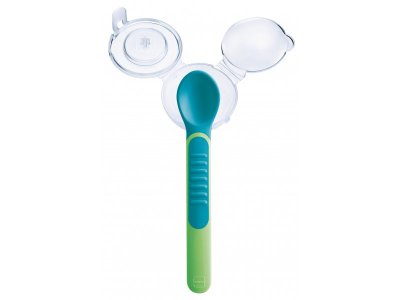 Ложки MAM Feeding Spoons&Cover для кормления с защитным футляром, 2 шт. 1-00232399_3