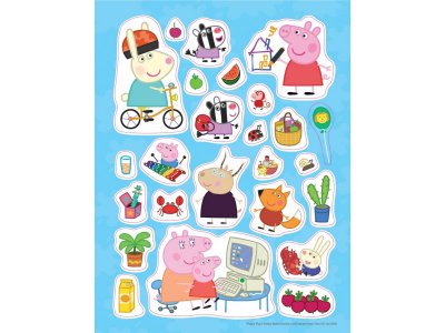 Наклейки Peppa Pig Свинка Пеппа, 100 шт. 1-00285474_4