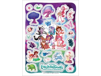 Наклейки Enchantimals Энчантималс, 100 шт. 1-00285489_2