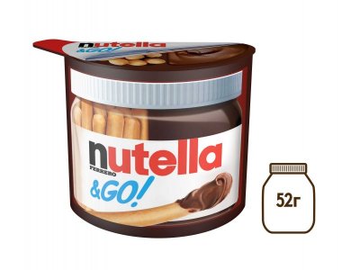 Набор Nutella&GO! из хлебных палочек и пасты ореховой Nutella, 52 г 1-00285503_1