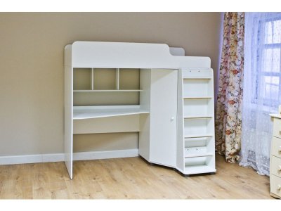 Кровать-чердак с рабочей зоной Капризун 5 1-00285595_2