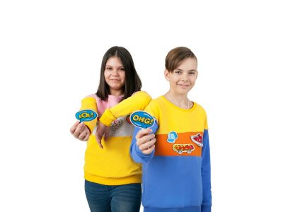 Свитшот со стикерами Coockoo Кукустикер, Ответ верный 1-00286705_7