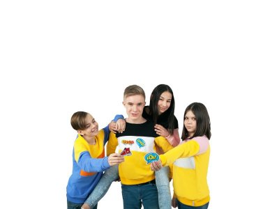 Свитшот со стикерами Coockoo Кукустикер, Ответ верный 1-00286705_10