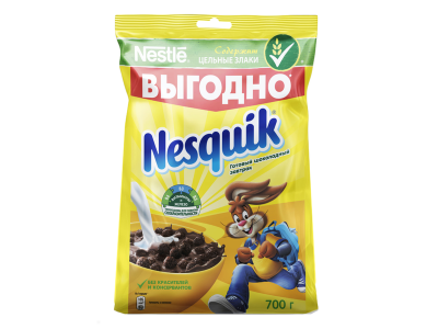 Готовый завтрак Nesquik шоколадный, обогащенный витаминами и минеральными веществами 700 г, пакет 1-00287001_1