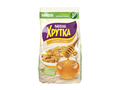 Хлопья Nestle Хрутка медовые хрустящие, обогащенные кальцием 300 г 1-00287009_1