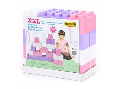 Конструктор Полесье строительный XXL, 24 элемента v2 1-00286835_1