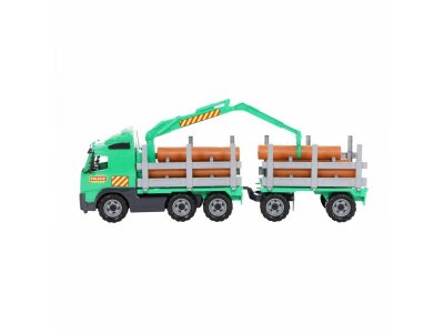 Игрушка Полесье Автомобиль-лесовоз Volvo с прицепом (в сеточке) 1-00286926_2