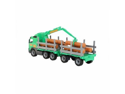 Игрушка Полесье Автомобиль-лесовоз Volvo с прицепом (в сеточке) 1-00286926_3