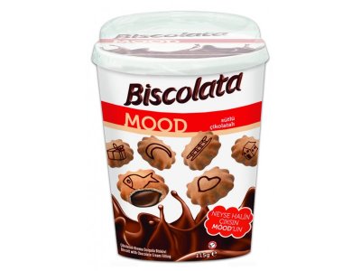 Печенье-подушечки Solen Biscolata Mood с начинкой из шоколадного крема, стакан 115 г 1-00287137_1