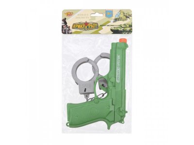 Набор игровой Yako Toys Военный (пистолет электроф., звук, наручники) 1-00287578_2
