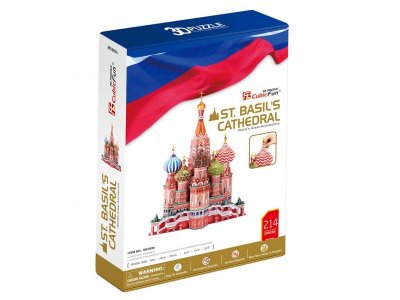 3D пазл CubicFun, Собор Василия Блаженного (Россия) 1-00018909_4
