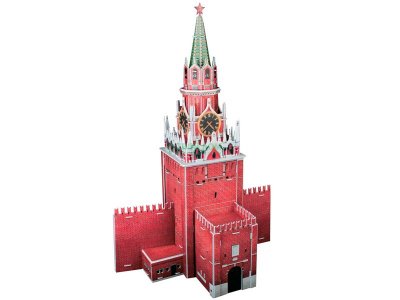3D пазл CubicFun, Спасская башня (Россия) 1-00077287_2
