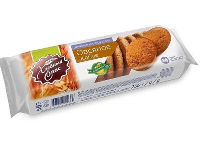 Печенье овсяное Хлебный спас Злаковое ассорти на фруктозе 250 г 1-00288006_1