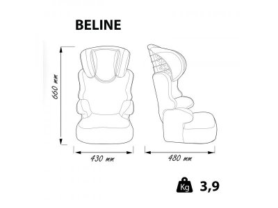Автокресло Nania Beline SP Animals 1 год, 9-36 кг, группа 1/2/3 1-00287897_11
