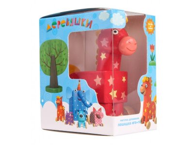 Фигурка деревянная Деревяшки, Лошадка Иго-Го 1-00288265_3