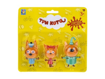 Игровой набор 1Toy Три кота Коржик, Карамелька, Компот 1-00288554_2