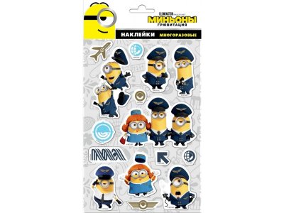 Наклейки вспененные ND Play Миньоны, дизайн Аэро 1-00288782_1