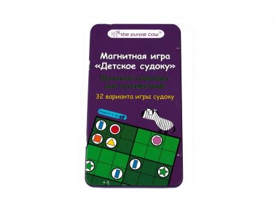 Игра настольная The Purple Cow Детское судоку, магнитная 1-00289445_2