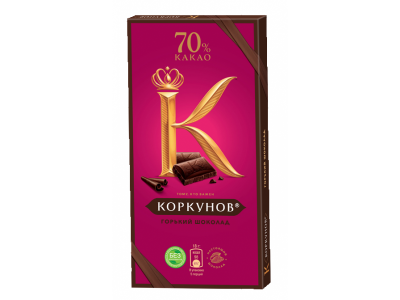 Шоколад Коркунов горький 70% 90 г 1-00272083_1