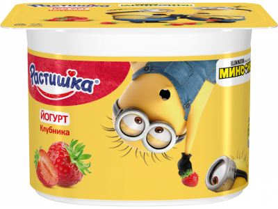 Йогурт Растишка клубника 3% 110 г 1-00017279_1