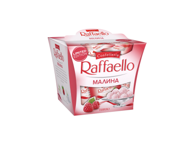 Конфеты Raffaello с цельным миндальным орехом, со вкусом кокоса и малины, 150 г 1-00290702_1