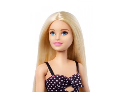 Кукла Barbie из серии Игра с модой Блондинка в платье в горох 1-00291307_4