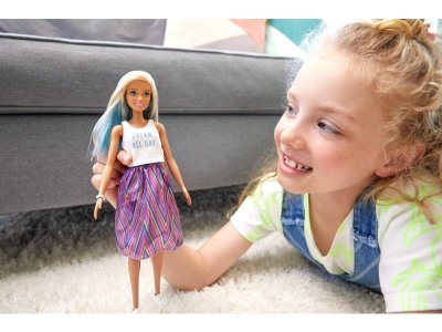 Кукла Barbie из серии Игра с модой Блондинка с синими прядями 1-00291309_7