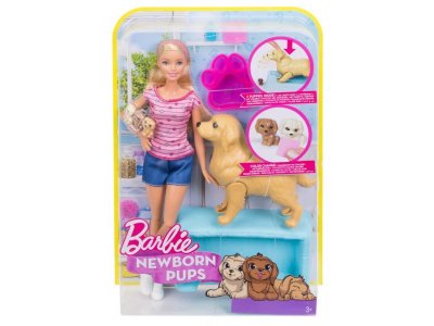 Набор игровой Barbie Кукла и собака с новорожденными щенками 1-00291312_1