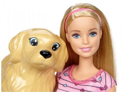 Набор игровой Barbie Кукла и собака с новорожденными щенками 1-00291312_2