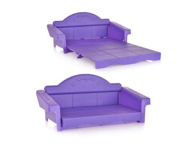 Мебель для кукол Огонек Диван раскладной Конфетти 1-00294369_2