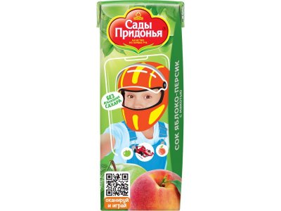 Сок Сады Придонья яблоко-персик 200 мл 1-00100982_1