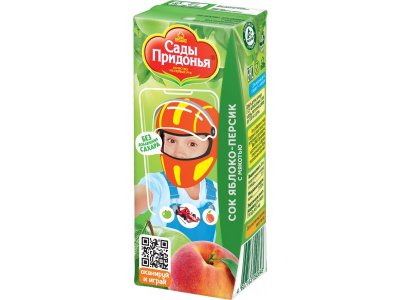 Сок Сады Придонья яблоко-персик 200 мл 1-00100982_2