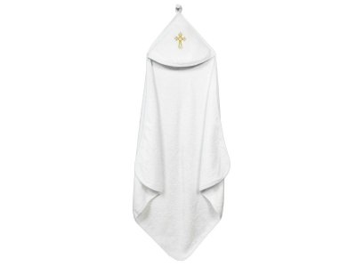 Полотенце крестильное Amarobaby Little Angel с уголком, 90*90 см 1-00294891_1
