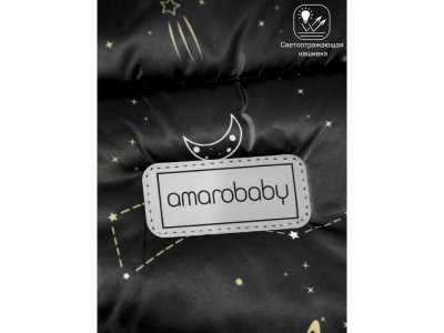 Конверт AmaroBaby Snowy Baby, зимний меховой 85 см 1-00295010_4