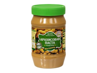 Паста арахисовая Азбука продуктов, без сахара, 1 кг 1-00295323_1