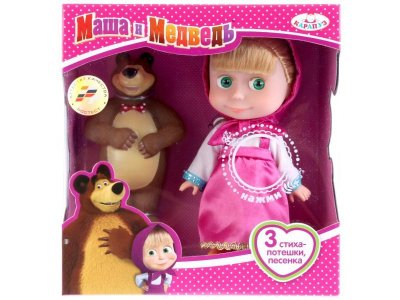 Кукла Карапуз, Маша и Медведь, Маша с мишкой 1-00296263_1