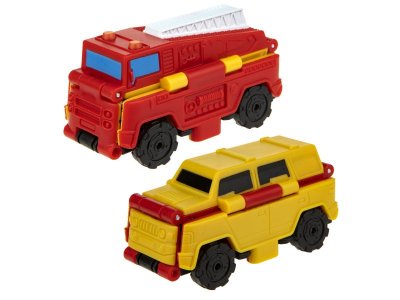 Игрушка 1toy Transcar 2 в 1, Пожарная машина – Джип 1-00296387_3