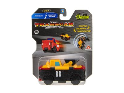 Игрушка 1toy Transcar 2 в 1, Погрузчик – Пожарная машина 1-00296396_2